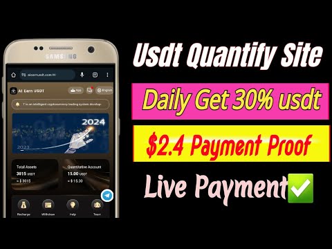 Best Usdt Robot income site, Earn daily $400 Usdt instant, Latest Usdt AI quantify platform