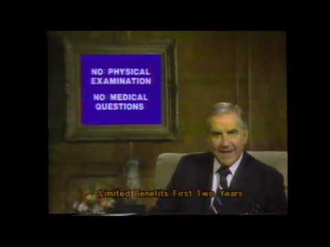 1983 Intramerica Life Insurance "Ed McMahon - Designed for ages 50 to 70" TV Commercial