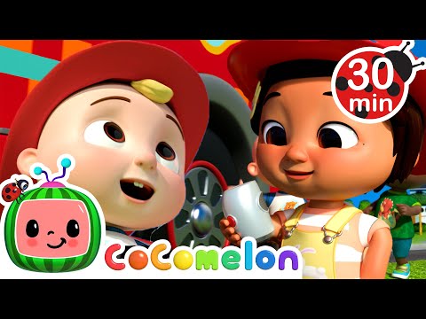 Fire Engine Song | with Nina and JJ | Cocomelon Nursery Rhymes for Kids