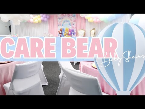 CARE BEAR BABY SHOWER BACKDROP, DECOR + MORE #ShopTheRealDeal