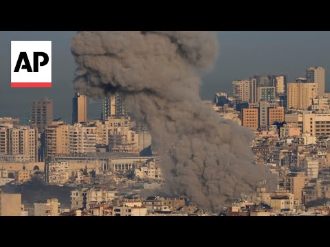 Video captures Israeli airstrikes hitting Beirut, Lebanon