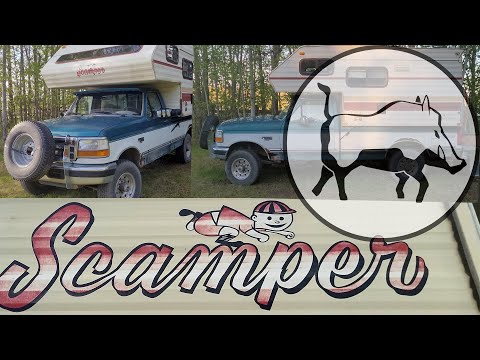 Old School Overlander - 1994 OBS Ford F250 & 1983 Scamper Truck Camper Cheap RV Living