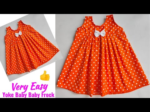 Yoke Baby frock cutting and stitching | Baby Frock cutting and stitching