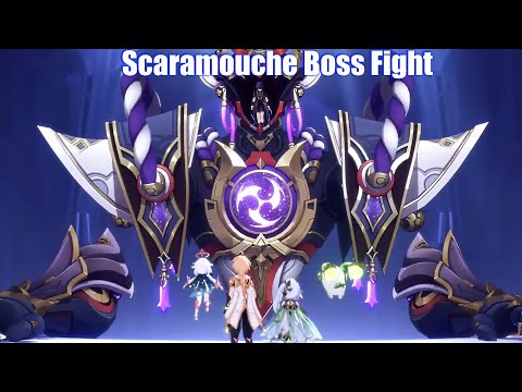 Genshin Impact - Scaramouche Boss Fight (God Scaramouche vs Aether)