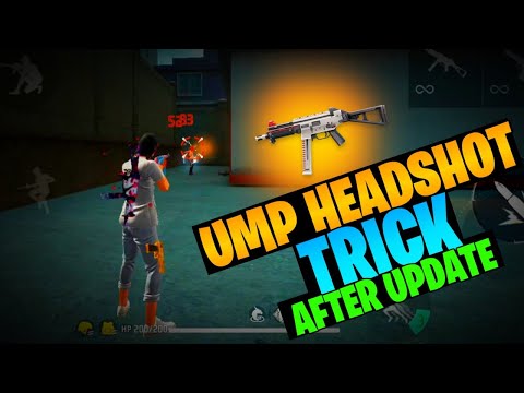 NEW ( UMP ) RED NUMBER TRICK 🔥 | FREE FIRE SMG HEADSHOT TRICK