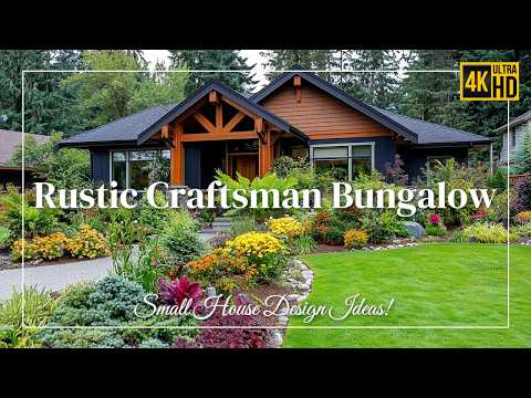 Rustic Craftsman Bungalow: Small House Design Ideas!