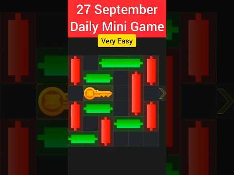 27 September Mini Game | Hamster Kombat Mini Game | Today's daily mini Game | New Mini Game play