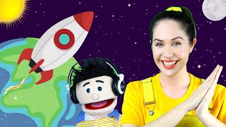 Zoom Zoom Zoom, We're Going to the Moon | Fingerplay | Songs for kids