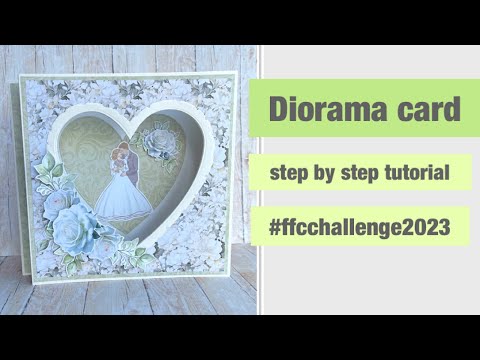 Diorama card step by step tutorial #ffcchallenge2023 #fancyfold