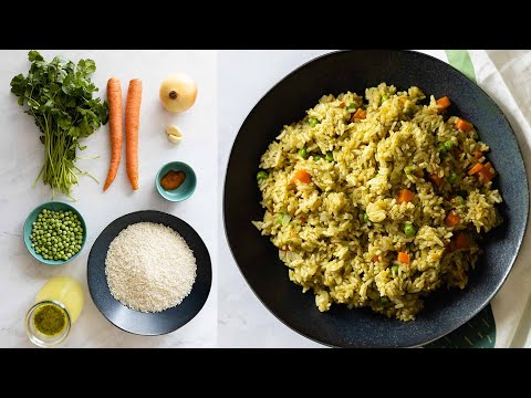 Peruvian Green Rice Recipe | Full of Herbs & Veggies