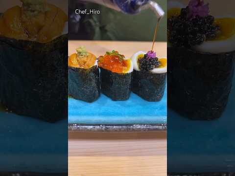 🇯🇵 3 kinds of Quail Egg Gunkan🍣 #shorts