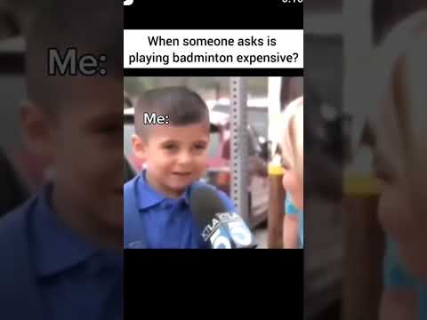 Is playing badminton expensive? #badminton #youtubeshorts