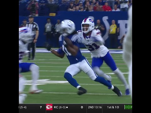 Adonai Mitchell catches for a 18-yard Gain vs. Buffalo Bills