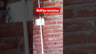 Wallpipe installing #shorts #wallpiping #wallcutting #electrician #shortsviral #viral #cutting