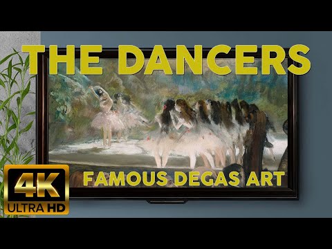 THE DANCERS - EDGAR DEGAS 4K HD Famous Ballet Paintings SLIDESHOW | Vintage Screensaver for your TV