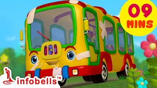 Aaj Mangalwar Hai Bus Ko Bukhar Hai - Playing with Toys | Hindi Rhymes for Children | Infobells