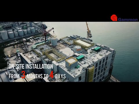 [Construction Video 建築施工宣傳片] Gammon Construction The Heaviest DfMA Thermal Tanks