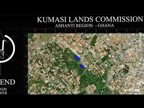 Topographical Map of Ashanti Regional Lands Commission Kumasi Ghana