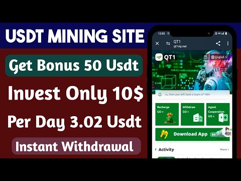 Qtvip Mall | New Usdt Earning Site Today | New Usd Mining Site | Latest High Profitable usd Site