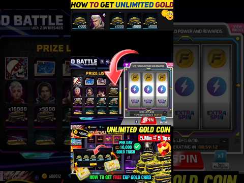 Unlimited gold coin trick free fire | unlimited gold trick free fire |