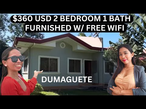 $360 USD 2 Bed 1 Bath Furnished Apartment in Dumaguete w/ Wifi