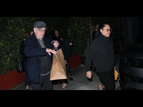 Actor Robert De Niro and girlfriend Tiffany Chen Step Out for Dinner with Friends at Giorgio Baldi!