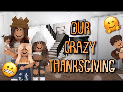 Our *CRAZY* Thanksgiving with Uncle Brian!! | Roblox Bloxburg Family Roleplay | **WITH VOICE**