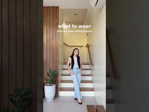 WHAT TO WEAR WHEN YOU HAVE NOTHING TO WEAR | Wide Leg Jeans + Cardigan + Tank Top + Ballet Flats