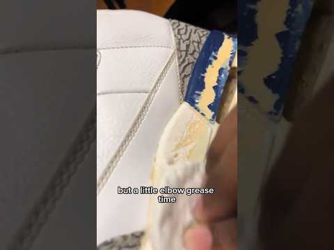 fixing paint cracking on JORDAN 3s