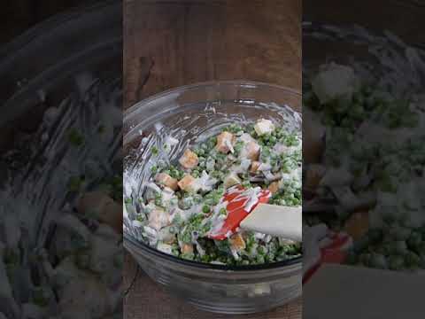 Creamy Pea Salad Recipe #shorts