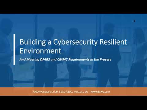 Building a Cybersecurity Resilient Environment