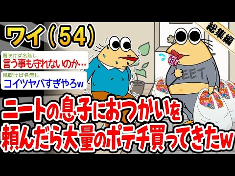 【2ch面白いスレ】「ニートの息子にお使い頼んだら、ポテチを大量に買ってきたんやけどw→おバカなイッチを6袋まとめてみたw」【ゆっくり解説】【バカ】【悲報】