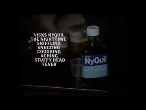 1984 Vicks Nyquil "So you can rest medicine" TV Commercial