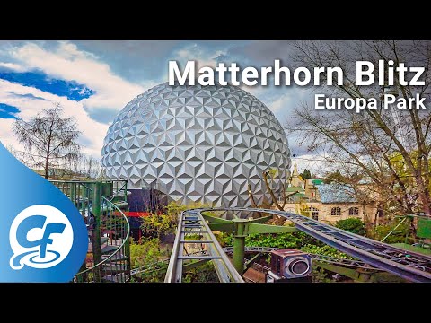 Matterhorn Blitz front seat on-ride 5K POV @60fps Europa Park