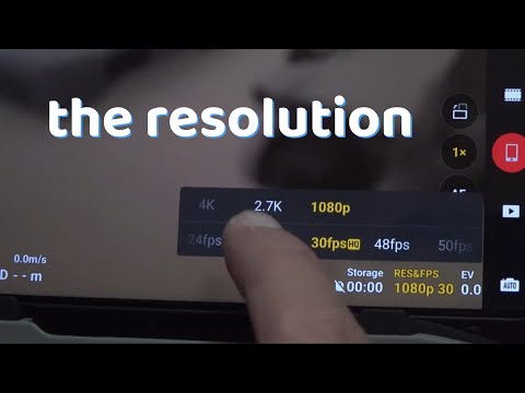 How to change video resolution in DJI drone