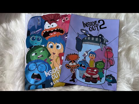 🧡Inside out 2 🩵Blind bag opening | ASMR | Sticker game | paper play