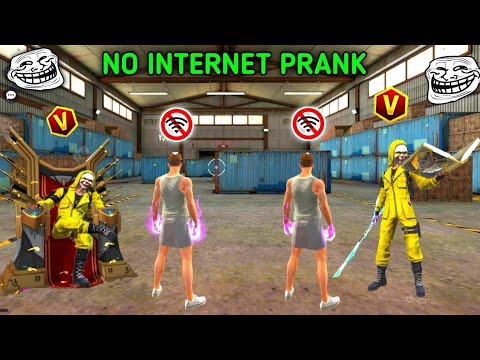 no internet prank 😈  | grand master player 😎 #freefire #freefirenewvideo 2 vs 2 v badge player