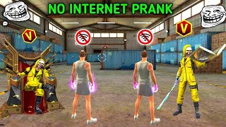 no internet prank 😈  | grand master player 😎 #freefire #freefirenewvideo 2 vs 2 v badge player