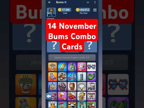 14 November Bums Combo Cards | Bums Combo Card