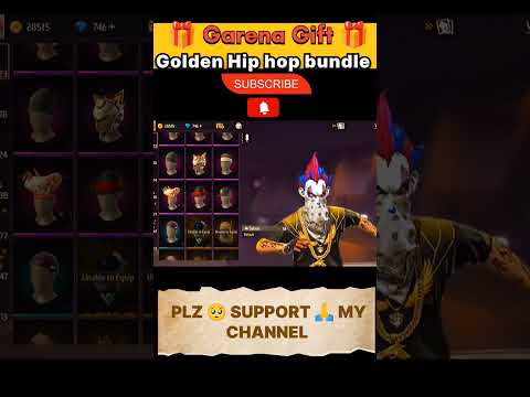 Golden Hip Hop bundle ❤️ gift from garena 🎁🎁 #shorts #freefire #viral #trendingfreefire