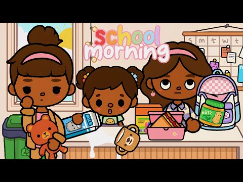 🍎Kids FIRST DAY of SCHOOL! *MORNING ROUTINE* || VOICED🔊 || Toca Boca Life World 🌎 #tocaboca