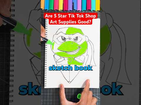 Are TikTok’s Favorite Art Supplies Overrated? 🤔(Review) #art #drawing #shorts