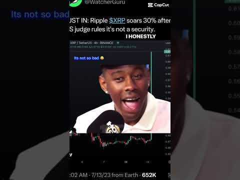 📈 When Tyler the Creator changes his tune about XRP 😂💰#xrpvssec #seccrypto #cryptomeme #cbdcnews