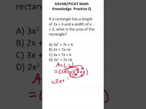 ASVAB/PiCAT Math Knowledge Practice Test Q: Multiplying Polynomials  #acetheasvab with #grammarhero