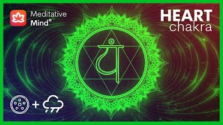 💚 Heart Chakra Healing with HANG Drum + Rain Music || Attract Love || Let Go Of Emotional Pain