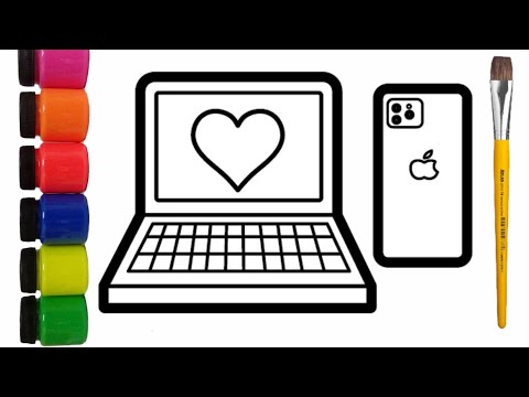 HOW TO DRAW A NOTEBOOK | Como desenhar um Notebook fácil |Desenhando passo a passo| IPHONE DRAWING