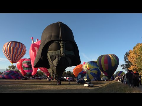 Special Shapes Hot Air Balloon Launch - High River, Alberta