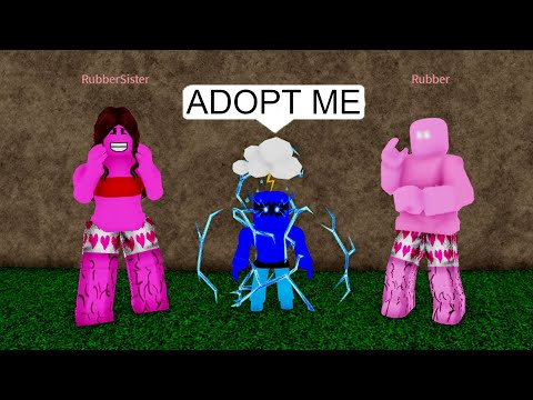 Adopted by a RUBBER FAMILY in Blox Fruits...