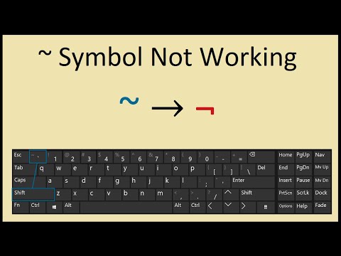 Tilde (~) Symbol Not Working Keyboard Fix