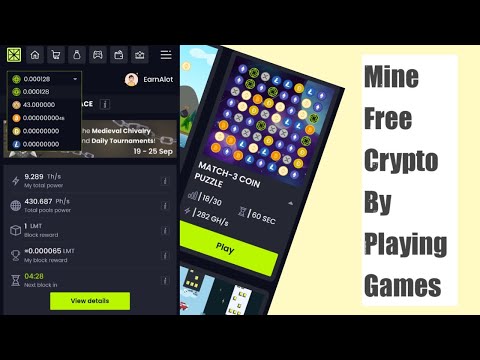 Mine Free Crypto By Playing Games 100% Free Mine More Than 10 Dollers Per Day